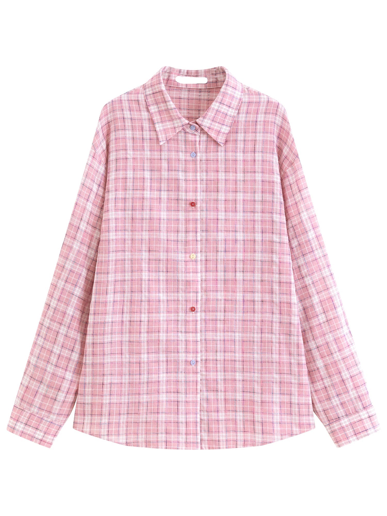Casual Retro Plaid Shirt Jacket