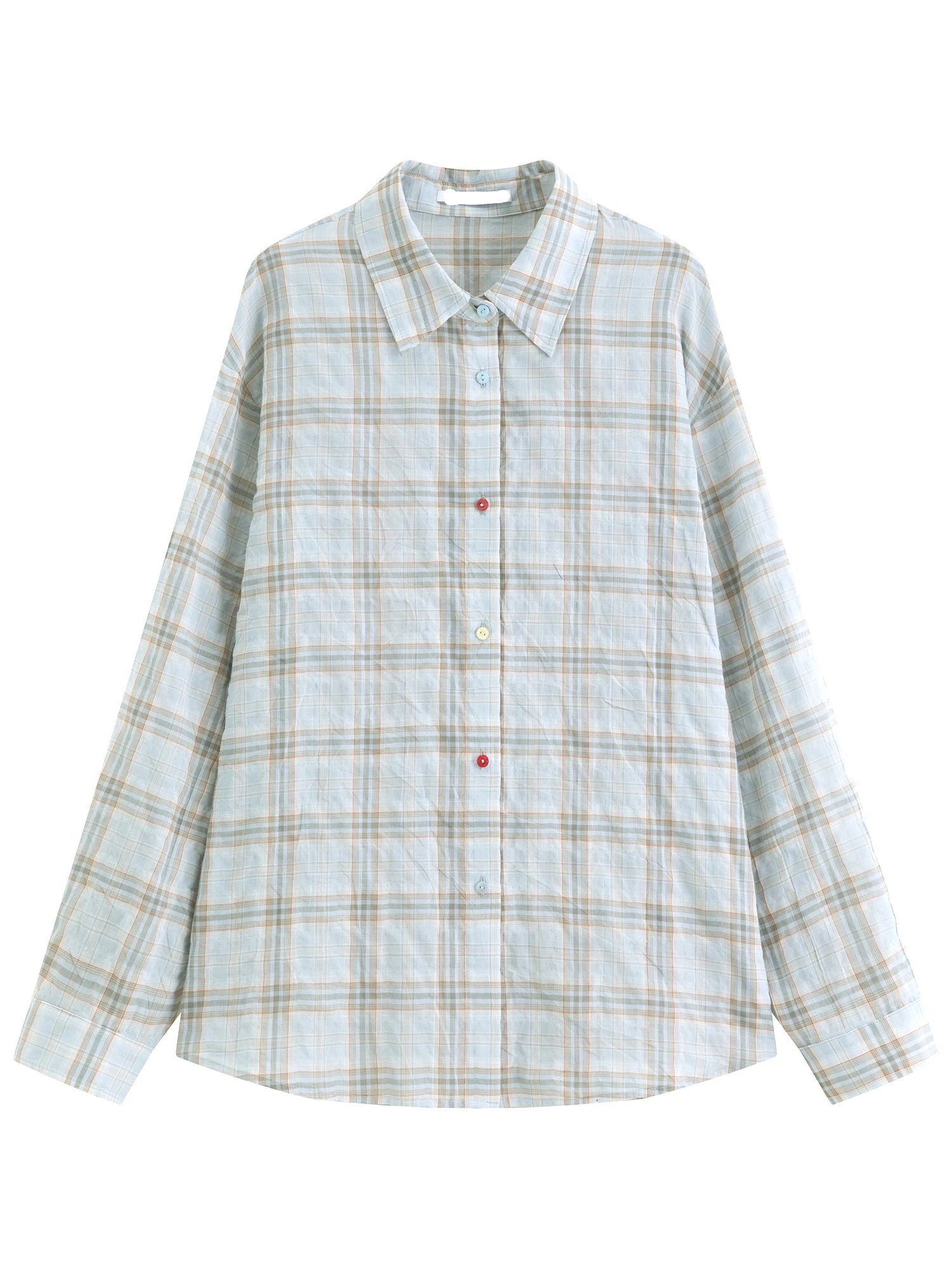 Casual Retro Plaid Shirt Jacket